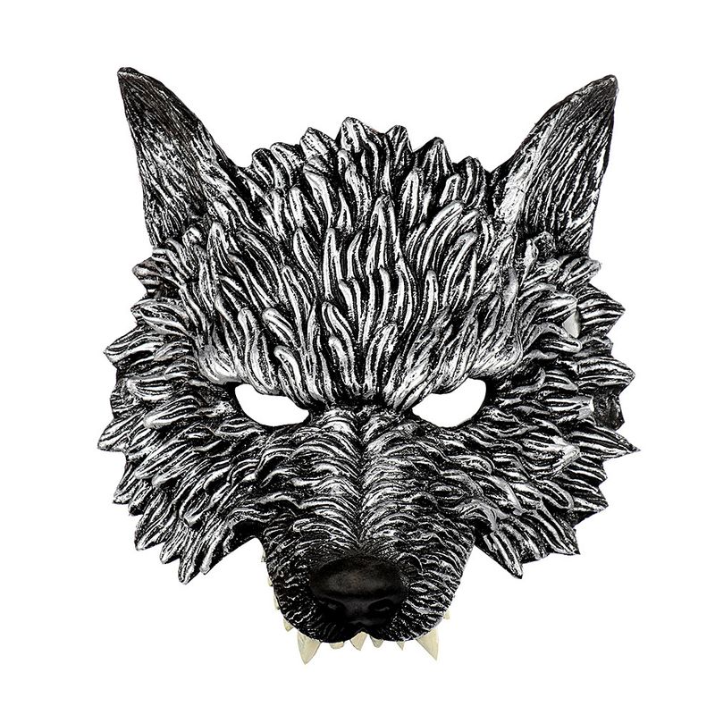 Verbessertes Tier-Halloween-Headset, Karneval, weicher RP-Schaum, 3D-Anzieh-Requisite, Wolfsmaske_voghion.com
