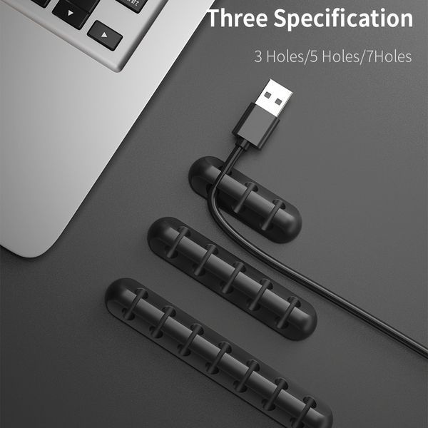 Kabel-Organizer aus Silikon; USB-Kabelrolle; Ordentliche Clips zur Schreibtischverwaltung; Kabelhalter für Maus und Headset_voghion.com