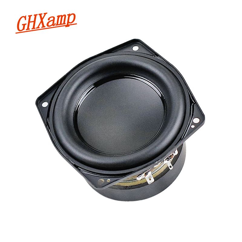 GHXAMP for BOOMBOX2 high-end 4-tommers 106 mm mellomtonehøyttaler for bass, subwoofer, 4OHM 40W basshøyttaler, lavfrekvens, lang slaglengde, 1 stk._voghion.com