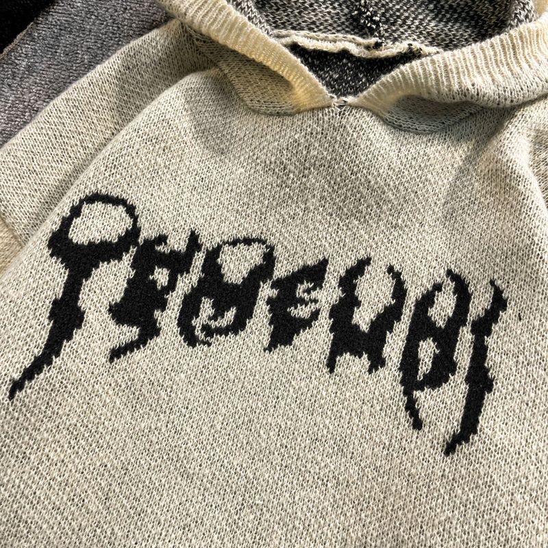 Unisex Jacquard-Kapuzenpullover – Oversize-Strickpullover mit Hirschfleece-Futter_voghion.com