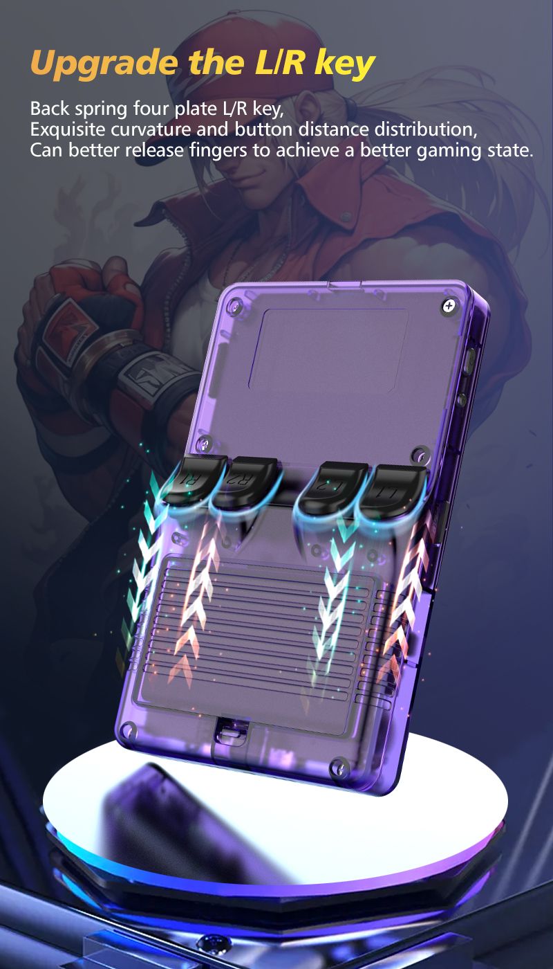 R36S Plus Handheld Console IPS Screen R3664GB 3500mAh Dual Joystick Wireless Arcade Nostalgic PSP Game Model_voghion.com