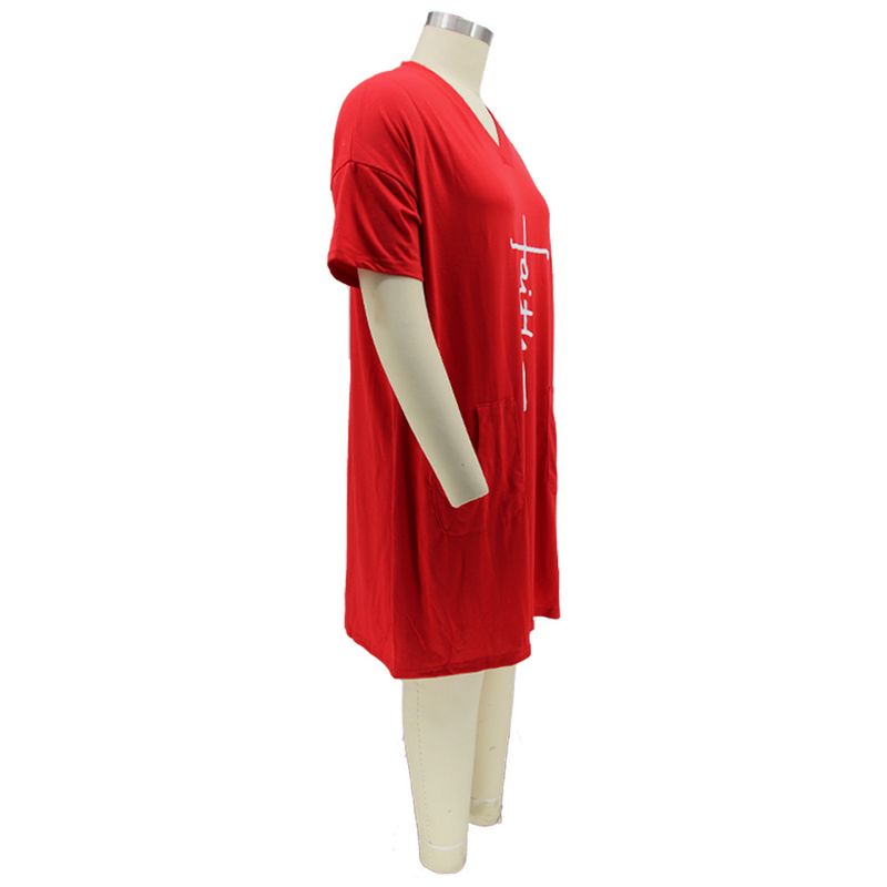 Women's Clothing Popular Independent Station Hot-selling Spring and Summer New Positioning Offset Printing Loose Large Size Dress_voghion.com