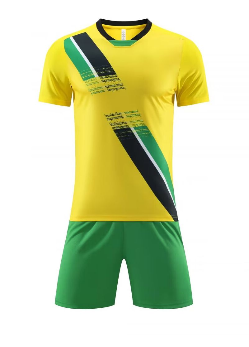 Conjunto de uniforme de futebol com estampa personalizada Speed Summer para treinamento esportivo e secagem rápida, ideal para homens e mulheres_voghion.com