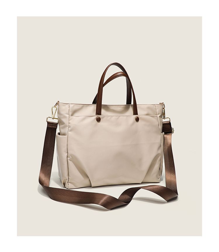 Borsa da donna portatile, multifunzionale, grande, in nylon, per laptop, stile semplice_voghion.com