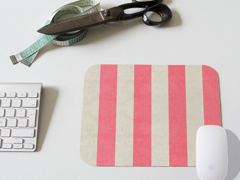 Unbeatable Quality Art Fresh Simple Stripe Stain-Resistant Non-Slip Mouse Pad_voghion.com