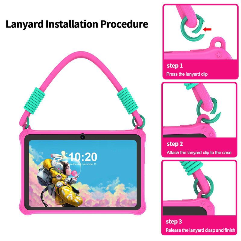 Tablets 7 Inch Children's Entertainment Tablet PC With Protective Silicone Case_voghion.com