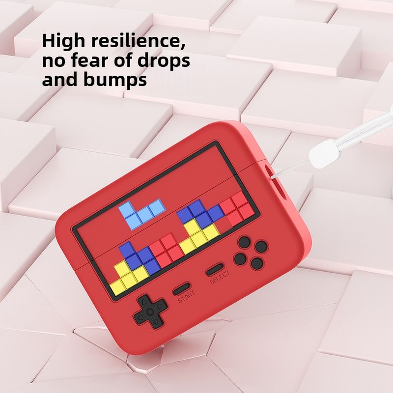 Anwendbar Apple AirPodspro2 Schutzhülle Retro Creative Pro Kopfhörerhülle der zweiten Generation Flüssigsilikon-Softcase_voghion.com