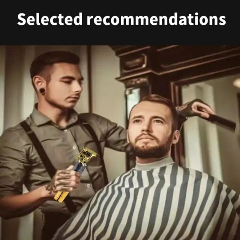 Tondeuse à cheveux pour hommes Golden Buddha USB Tondeuse à cheveux électrique Faders Barber Rasoir à tête rasée Multifonctionnel_voghion.com