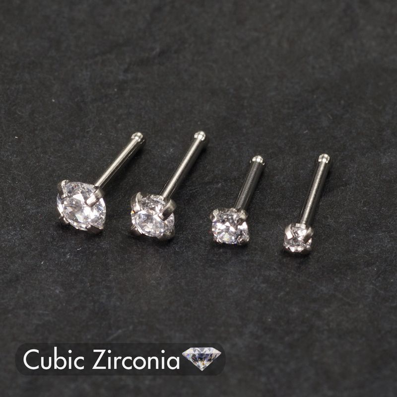 5 pezzi in acciaio inossidabile anello al naso per donne e ragazze piercing alla narice anelli gioielli piercing per il corpo in cristallo 1,5 2,0 2,5 3,0 mm 20 g_voghion.com