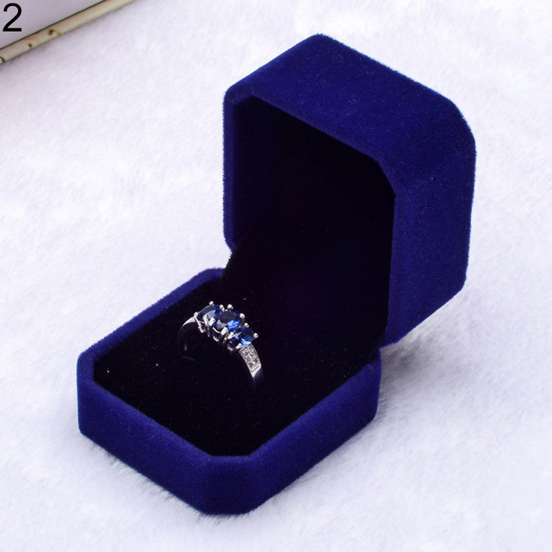 Qianbihe Velvet Engagement pulmakõrvarõnga rõnga ripatsiga ehete vitriinkarbi kinkekarp-beež_voghion.com