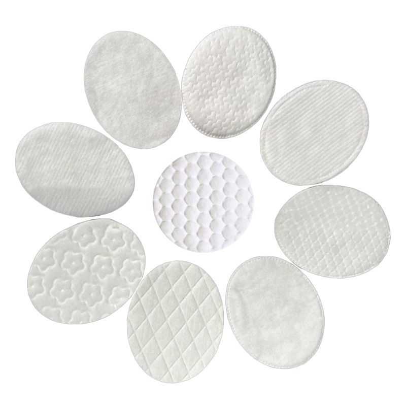 Dischetti di cotone per la bellezza e la salute, rotondi, con bordo in rilievo, struccanti, in cotone pieno, a doppia faccia, a doppio effetto, spessi_voghion.com