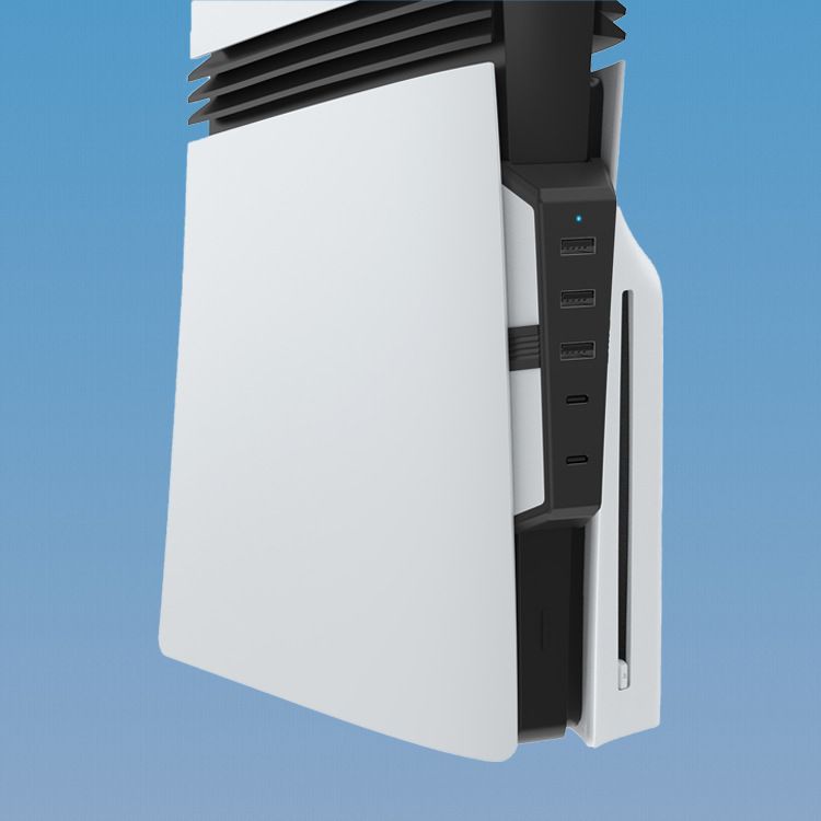 PS5 PRO Kompatibel Mit VR 4-Port Splitter Zubehör High-Speed Übertragung USB Host HUB Expander_voghion.com