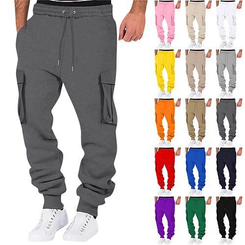 Men’s Retro Casual Pants – Loose Straight Fit, Versatile & Comfortable Sweatpants_voghion.com