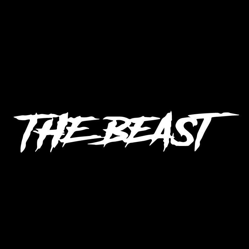 THE BEAST Zvēra personalizēta, radoša, moderna angļu automašīnas uzlīmes dekorācija_voghion.com