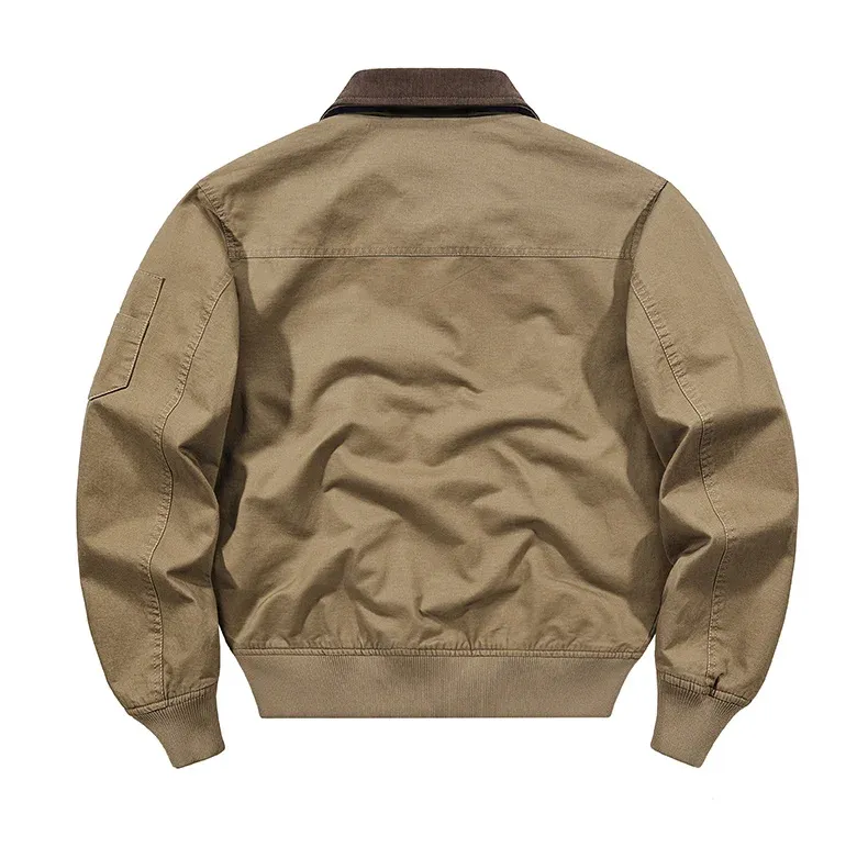 MA1 Cotton WorkJacket Men's Retro Green Plus Size Denim Jacket 2024 Spring MA-1 Tactical Windproof Baseball Suit Coat_voghion.com