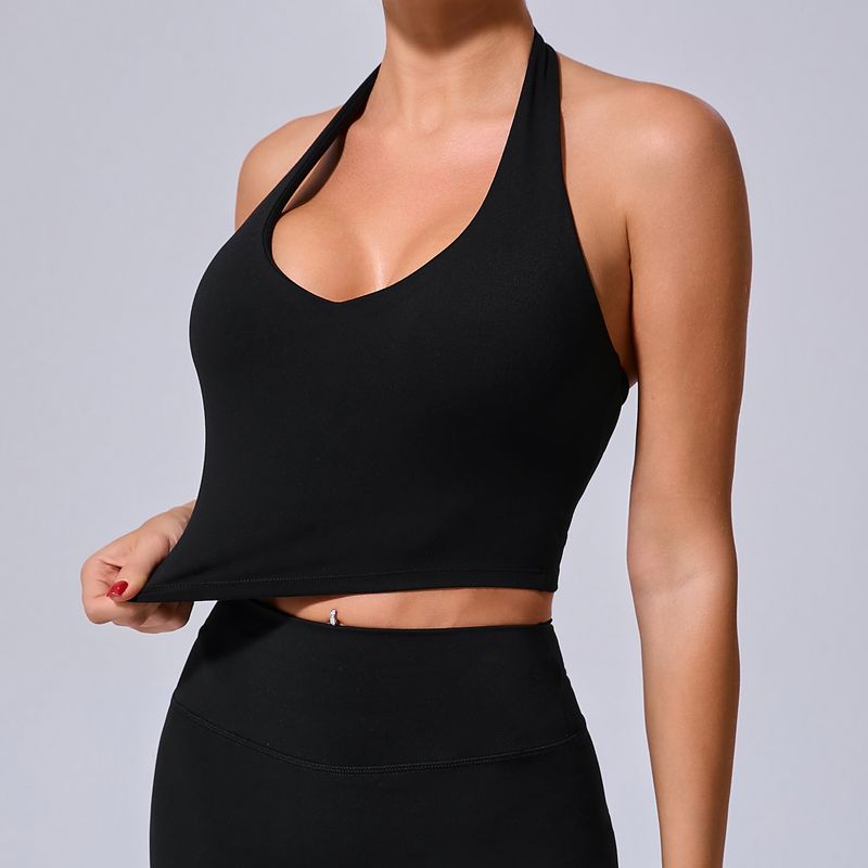 Gilet da yoga per donna, con imbottitura in memory foam, per corsa e fitness, con assorbimento degli urti, dimagrante e ad asciugatura rapida, aderente, per lo sport sulla schiena._voghion.com