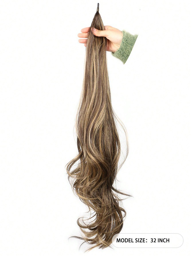 Extension de cheveux synthétiques queue de cheval bouclée extra longue_voghion.com