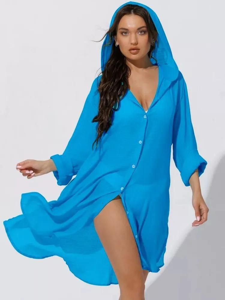 Strandüberzug für Damen – Leichter Sonnenschutz-Kimono-Überzug für Badeanzüge, Urlaub, Poolparty_voghion.com