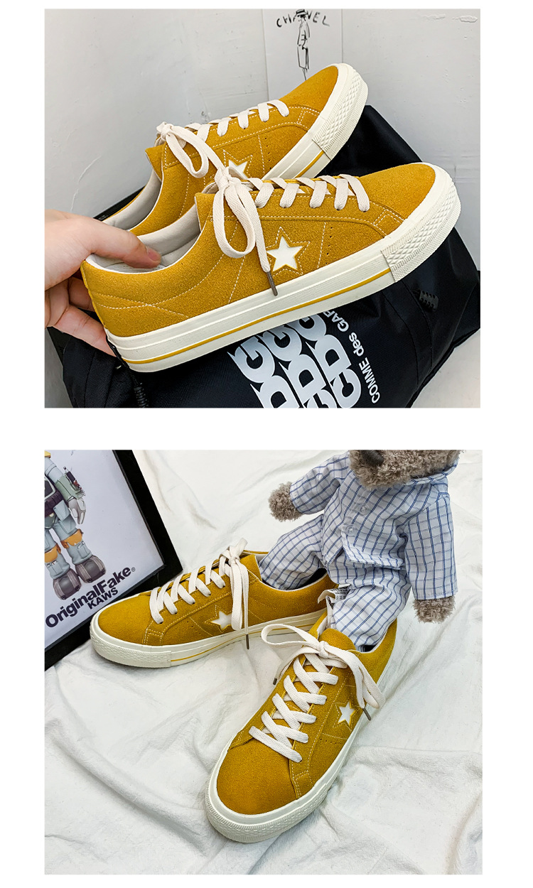 Spring Low Top Star Shoes Canvas Women S All Match Ins Trendy Five Pointed Board Men Lovers_voghion.com