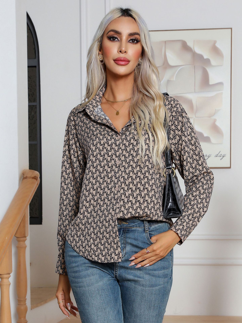 Camicia da donna a maniche lunghe, abbigliamento femminile autunnale e invernale_voghion.com