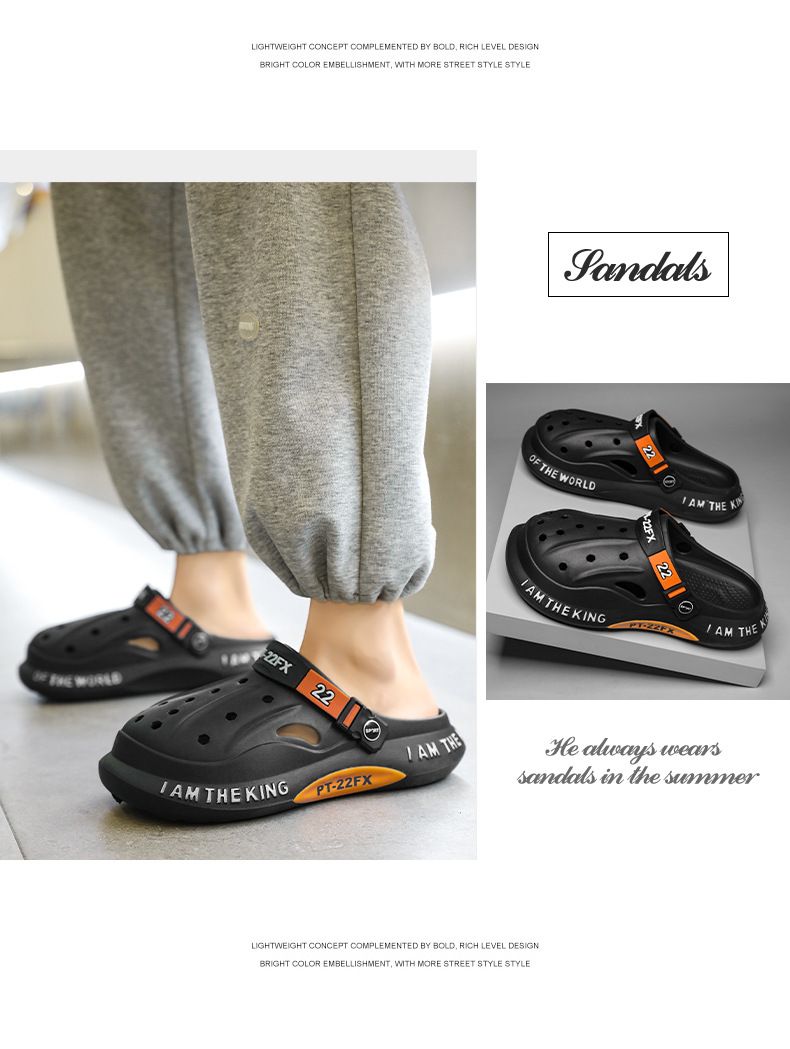 Scarpe con buco transfrontaliero nuovi sandali da uomo scarpe da spiaggia da uomo che escono EVA scarpe casual moda sandali da uomo_voghion.com