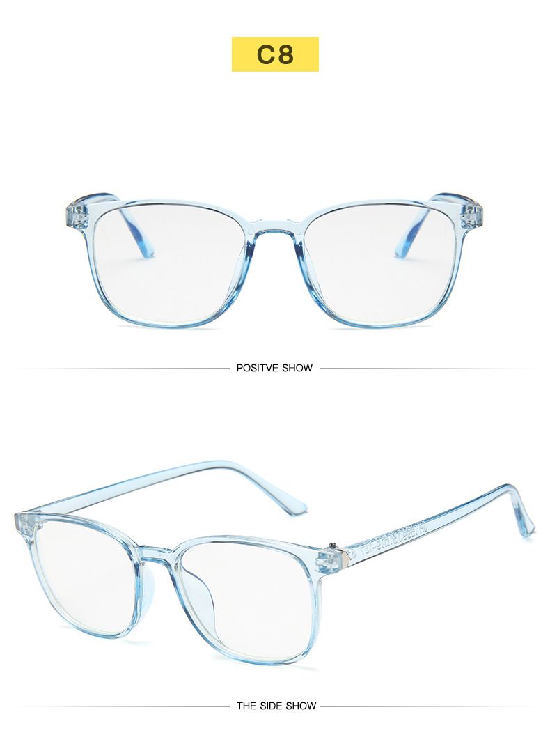Moda RMM Retro Uomo Moda Computer Occhiali Donna Anti-Luce Blu Trasparente Rosa Montatura in Plastica_voghion.com