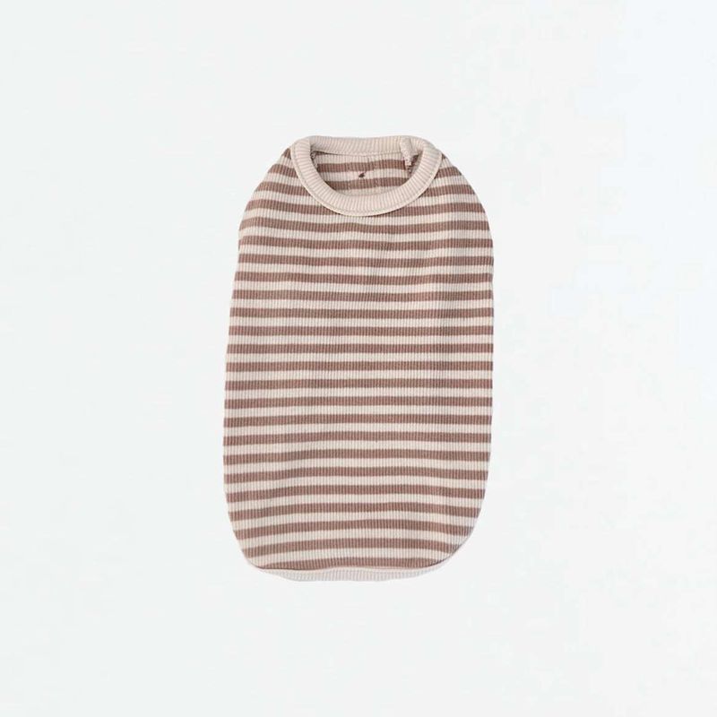 Gilet in maglia a righe semplice per cani e gatti, sottile e traspirante, in stile coreano, per cani di peluche._voghion.com