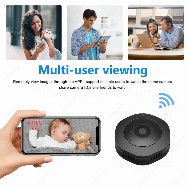 Mini cámara Wifi 4K 1080P HD Visión nocturna Cámara web IP inteligente para el hogar Vigilancia remota Micro videocámaras Portátil Invisible_voghion.com