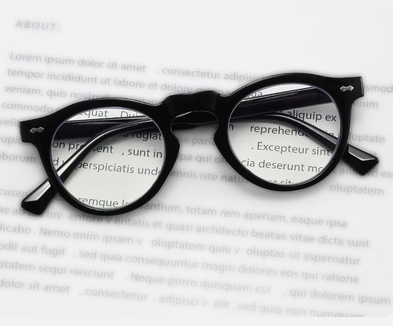 High Quality Japanese Designer Glasses Frame Full Frame Men And Women Trendy HD Reading Glasses Computer Mirror_voghion.com