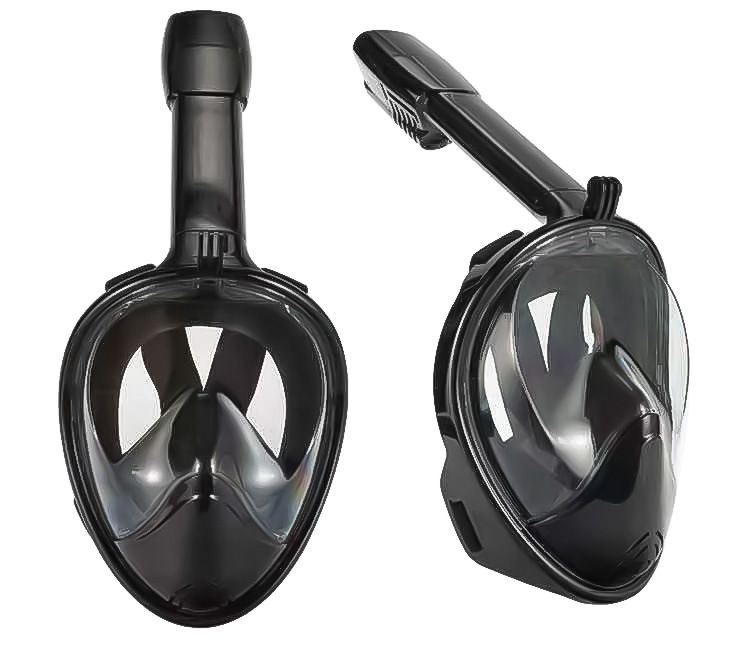 Nueva máscara de snorkel para adultos con marco grande, de silicona, totalmente seca y antivaho, con tubo de respiración_voghion.com