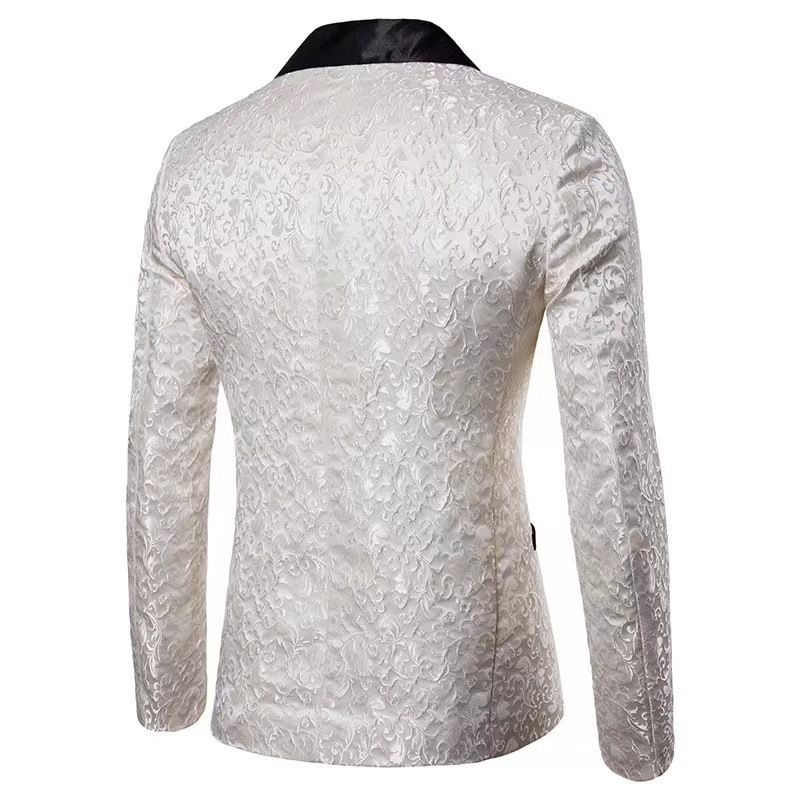 Abito casual europeo, ospite di nozze, colletto con revers, abito formale, giacca, uomo_voghion.com