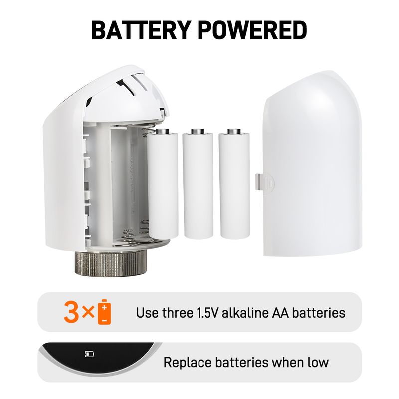 Termostato inteligente Beok Tuya Zigbee para radiador, termostato programable para calefacción con Alexa y Google Home._voghion.com