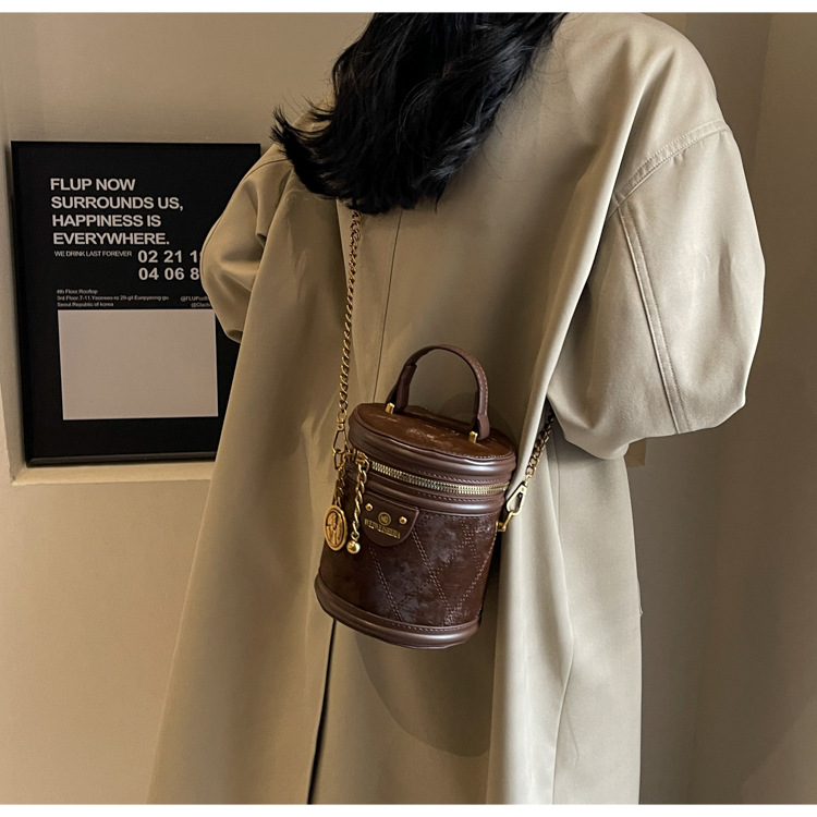 2024 m. Naujas Retro Bucket Krepšys, Universali grandinėlė, Madingas rankinis pečių krepšys, Didelės talpos madingas Crossbody Bag, madingas_voghion.com