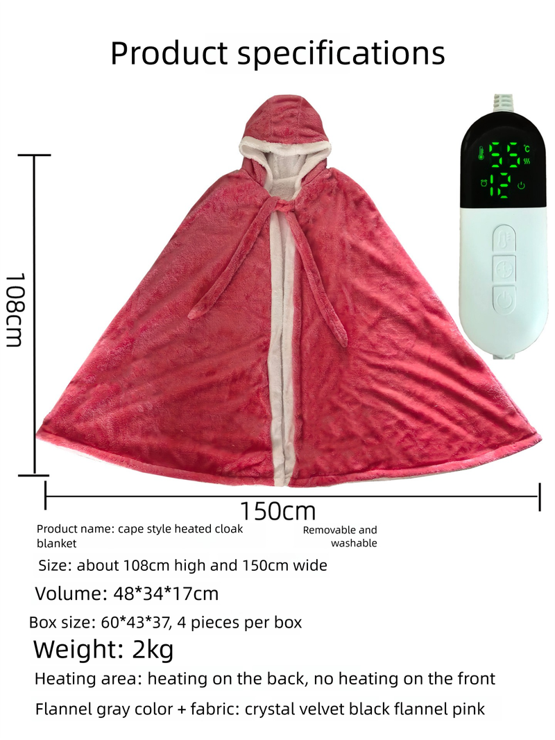 Heated Body Heating Shawl Constant Temperature Electric Nap Knee Warmer Blanket_voghion.com