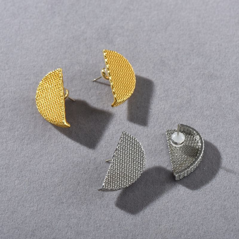 Damenschmuck Minimalistische geometrische Ohrstecker S925 Sterling Silberpfosten, elegante, vielseitige Alltagskleidung, einfache High-End-Temperament-Ohrringe_voghion.com