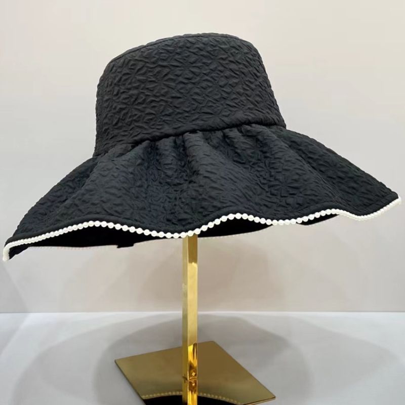 Lace Big Eaves Bucket Hat Damen Saison Dünn Atmungsaktiv Sonnenschutz Sonnenschutz Sonnenhut_voghion.com