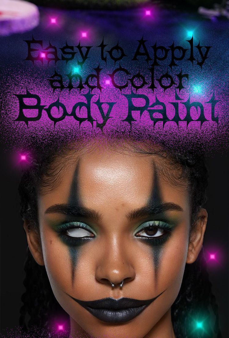 Matte Lipstick Dark Black Vampire Olive Green Creative Halloween Makeup Face Body Painting_voghion.com