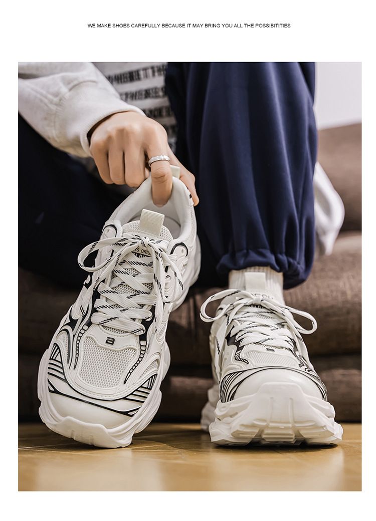 2025 Frühjahr Neue Atmungsaktive Mesh-Sneakers Für Herren Trendy Vielseitige Casual Dad-Schuhe Mit Dicken Sohlen_voghion.com