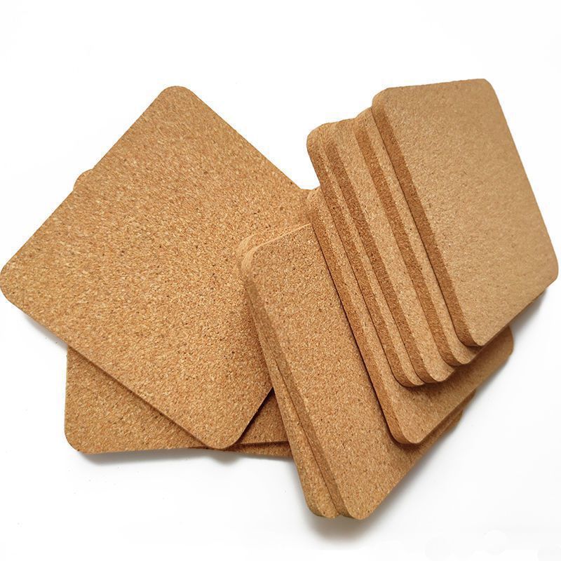 5-pack ronde kurken onderzetters met gladde randen - hittebestendig en antislip voor hete schalen en kopjes (milieuvriendelijk, duurzaam en vaatwasmachinebestendig)_voghion.com