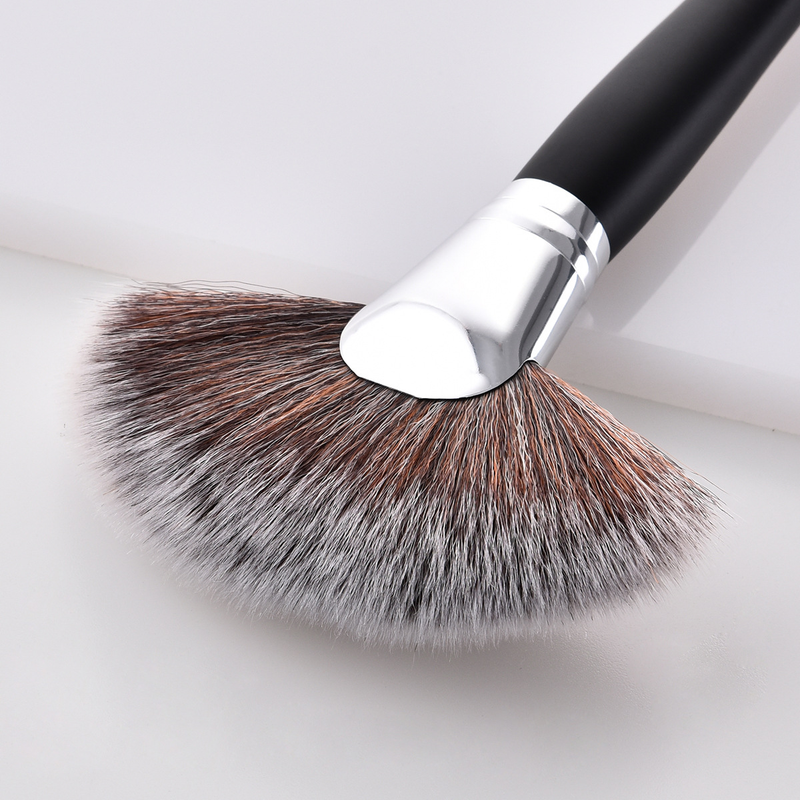 5/7/11/12 Stück Make-up-Pinsel, Make-up-Werkzeuge, Augenset, Lidschattenpinsel, schwarzes und silbernes GUIHUI_voghion.com
