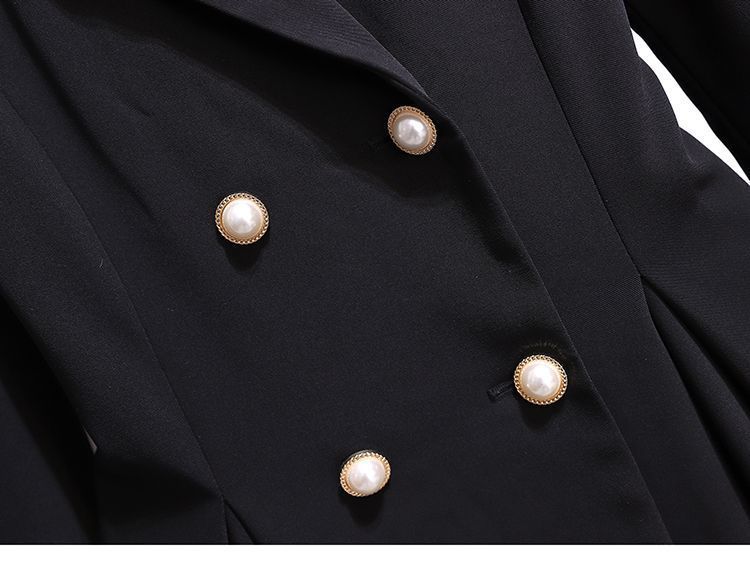 Damkläder Fat girl kostym jacka kvinnor 2024 våren ny stor storlek kött täcker design bantning och moderiktig tvådelad kostym_voghion.com