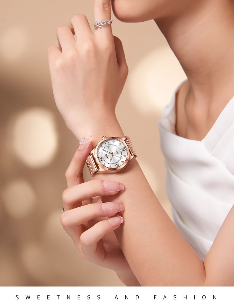 Luxury Business Quartz Watch For Women Elegant Women's Watches Simple Style With Date Display_voghion.com