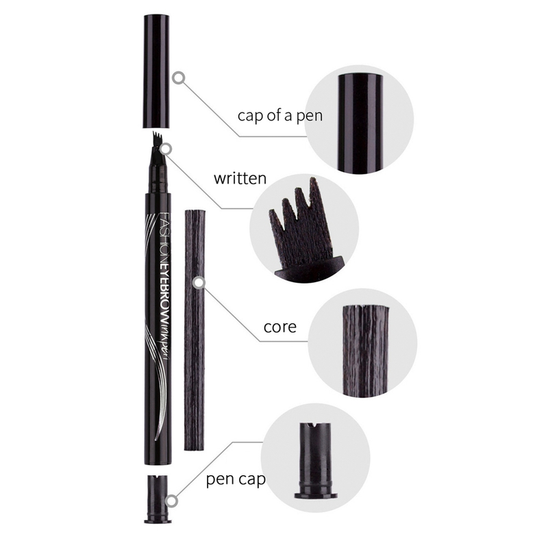 Pen Eyebrow Tattoo Waterproof 4 Points Eyebrow Pen Long Lasting Liquid Brow Pencil Natural Microblade Eyeb             cil_voghion.com