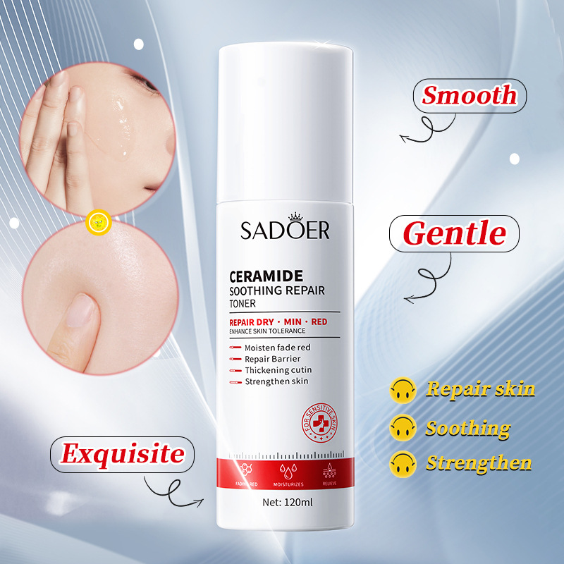 Loción suavizante calmante con ceramidas SADOER (piel sensible) Tónico hidratante_voghion.com