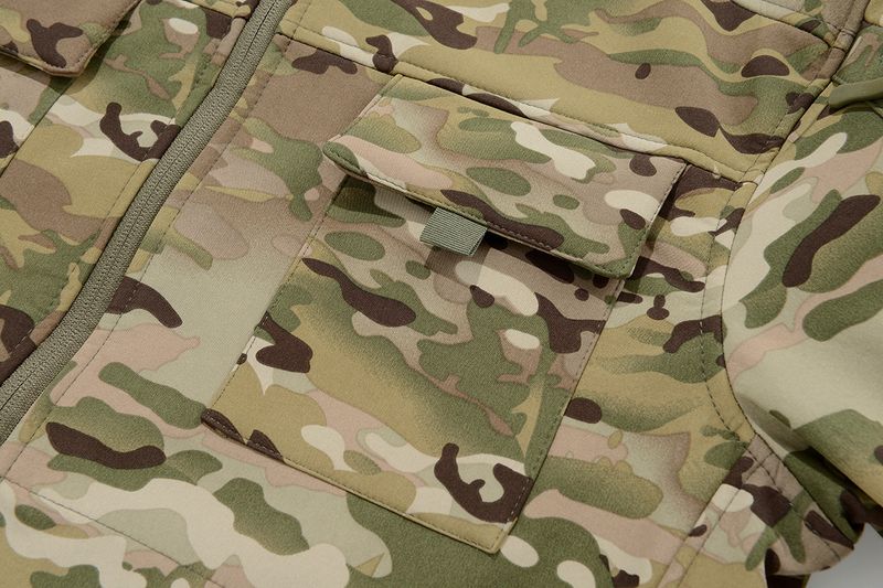 Men’s Softshell Jacket – Tactical Camo Windbreaker With Fleece Lining (S-3XL, 7 Colors)_voghion.com