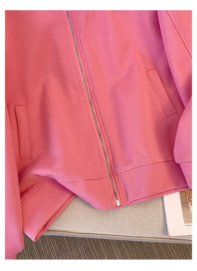 Women's Clothing dopamine zipper cardigan sweater skirt two piece suit large size fat mm stylish meat covering suit skirt_voghion.com