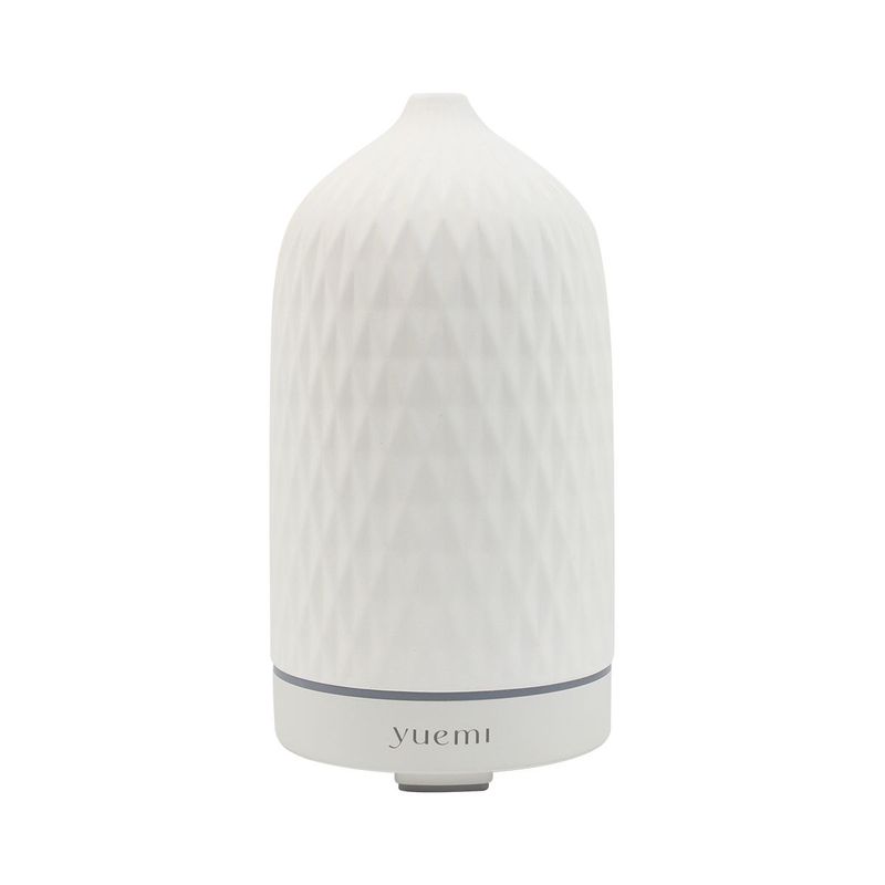 YUEMI Zen Breeze Essential Oil Diffuser Ultrasonic Aromatherapy Diffuser 160ml Ceramic Stone Aroma Diffuser With 7 Colors LED Night Light 4 Timer Setting And Waterless Auto Shut Off_voghion.com