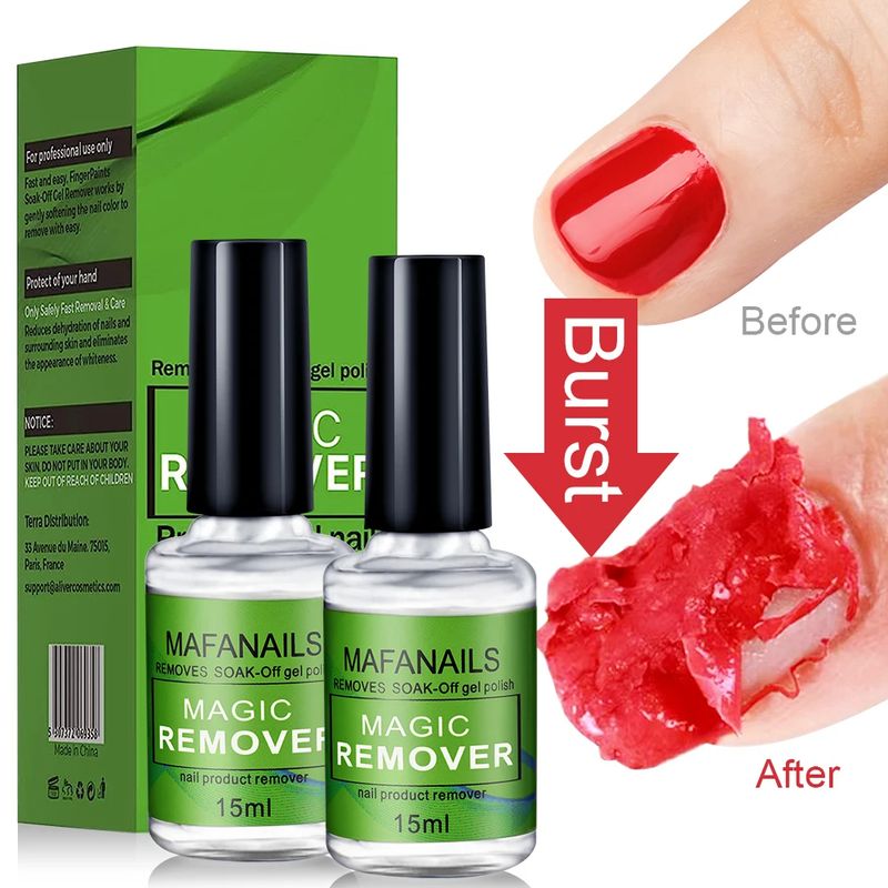 15ml/bottle Nail Remover Soak-Off 3 Minutes Quickly & Easily Removes Gel Polish 0.5fl.Oz Professional Non-Irritating_voghion.com