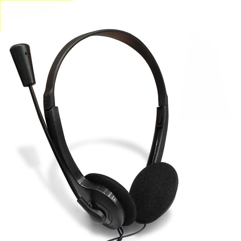 Casque d'ordinateur portable, petit casque de jeu supra-auriculaire bon marché avec microphone_voghion.com
