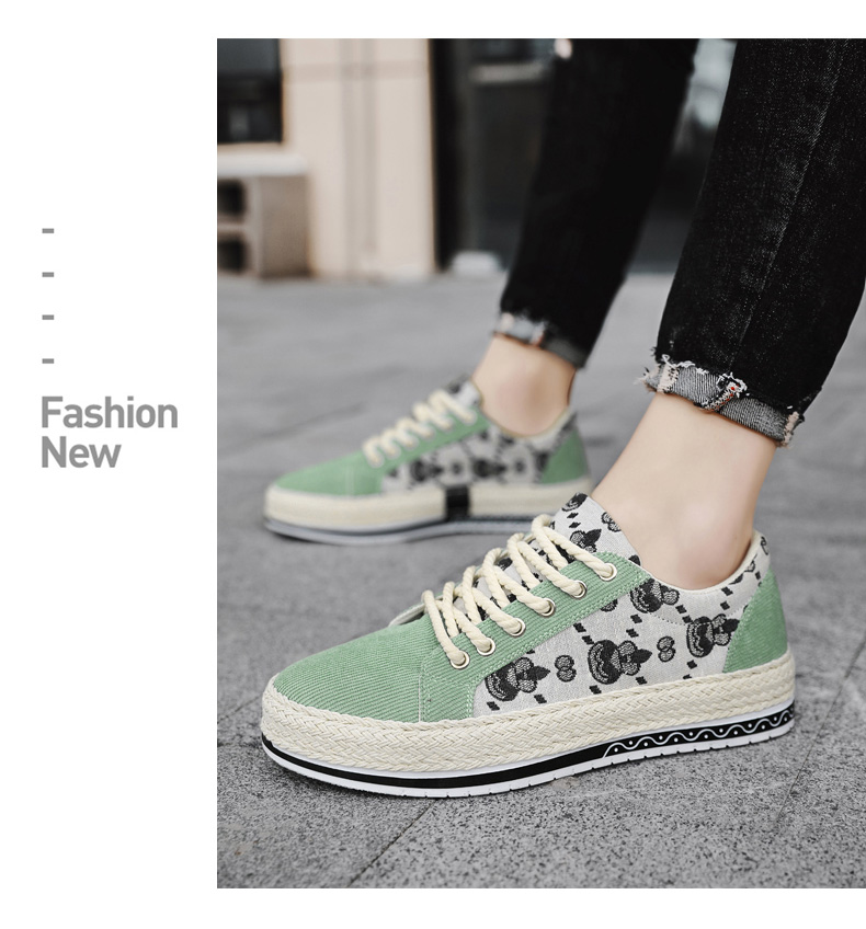 Modische Cordschuhe für Herren zum Hineinschlüpfen, flache Freizeitschuhe, gewebte Schuhe_voghion.com